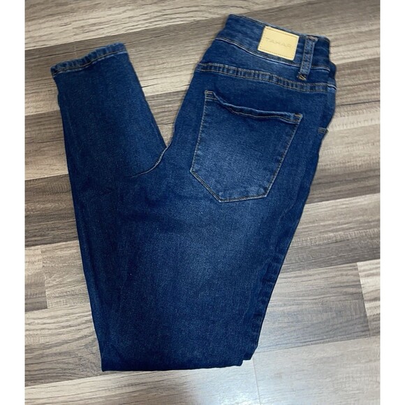 Tahari Jeans Button Fly Skinny Dark Rinse Women’s 6/28 - Picture 1 of 10